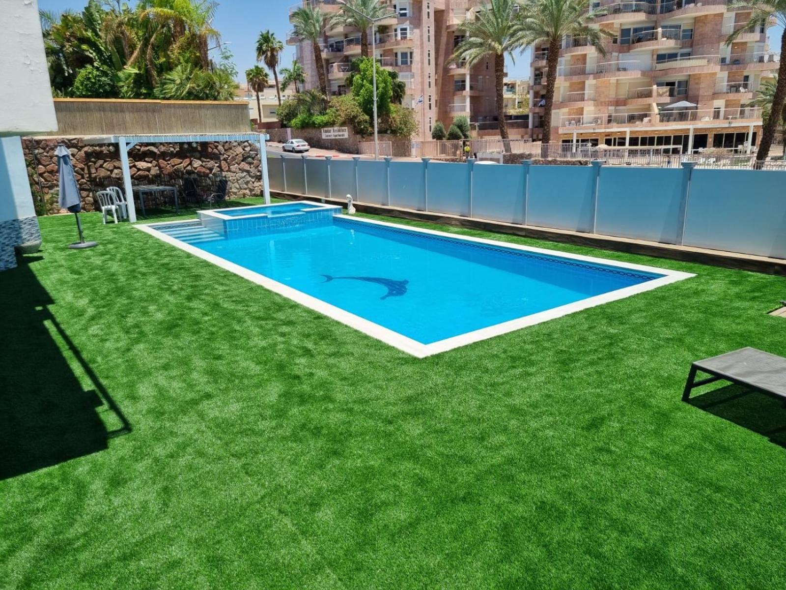 Villa With Heated Pool And Jacuzzi Sea View 300M Front Of The Beach Eilat Exterior photo